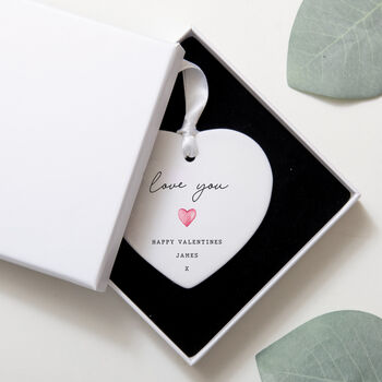 Personalised Love You Heart Gift Ceramic, 2 of 6