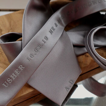 Personalised Best Man/Usher Gift Tie, 4 of 5