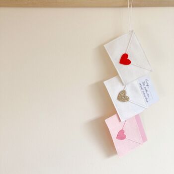 Love Letter Felt Envelope Decoration, 6 of 6