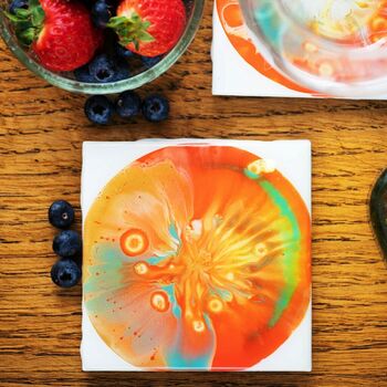 Orangery Summer Feel Ceramic Coasters | Set Of Two, 3 of 5