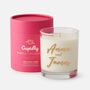 Personalised Valentines Scented Candle | Your Names Printed On Jar, thumbnail 3 of 6