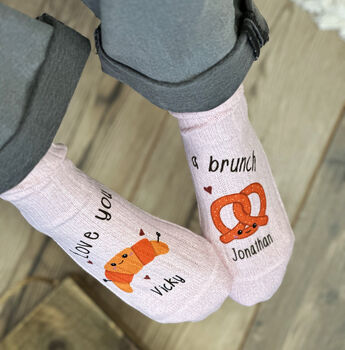 Brunch Lovers Personalised Snug Socks, 5 of 7