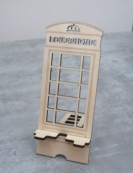 Personalised Retro Phonebox Smartphone Stand, 4 of 5