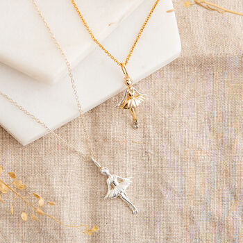 Sterling Silver Ballerina Necklace By PoppyK