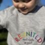Embroidered Rainbow Reunited Jumper, thumbnail 4 of 5