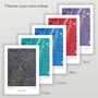 Great North Run Route Map Personalised Runner Gift, thumbnail 4 of 6