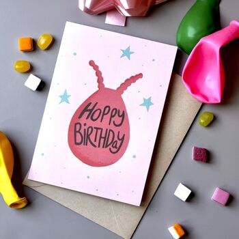 Hoppy Birthday Greetings Card, 3 of 6
