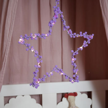 Personalised Pom Pom Fairy Light Star, 4 of 10