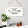 Personalised Hanging Metal Garden Shed Sign, thumbnail 7 of 9