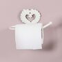 Ivory Iron Heart Wall Mounted Toilet Roll Holder, thumbnail 4 of 5