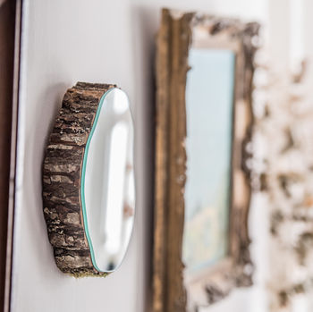 Heavy Real Oak Wooden Mirror, 4 of 4