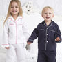Boy's Personalised Navy Cotton Pyjamas, thumbnail 5 of 7