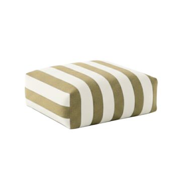 Hand Painted Linen Floor Cushion Cube In Stripe Print, 7 of 12