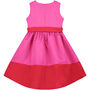Christmas Red And Pink Girls Party Dress, thumbnail 3 of 3