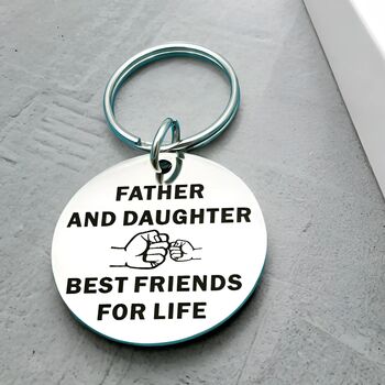 Daughters Forever Bond Keyring Fathers Day Gift, 5 of 7