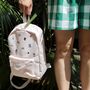 Hand Embroidered Pastel Pink Mini Backpack, thumbnail 2 of 7