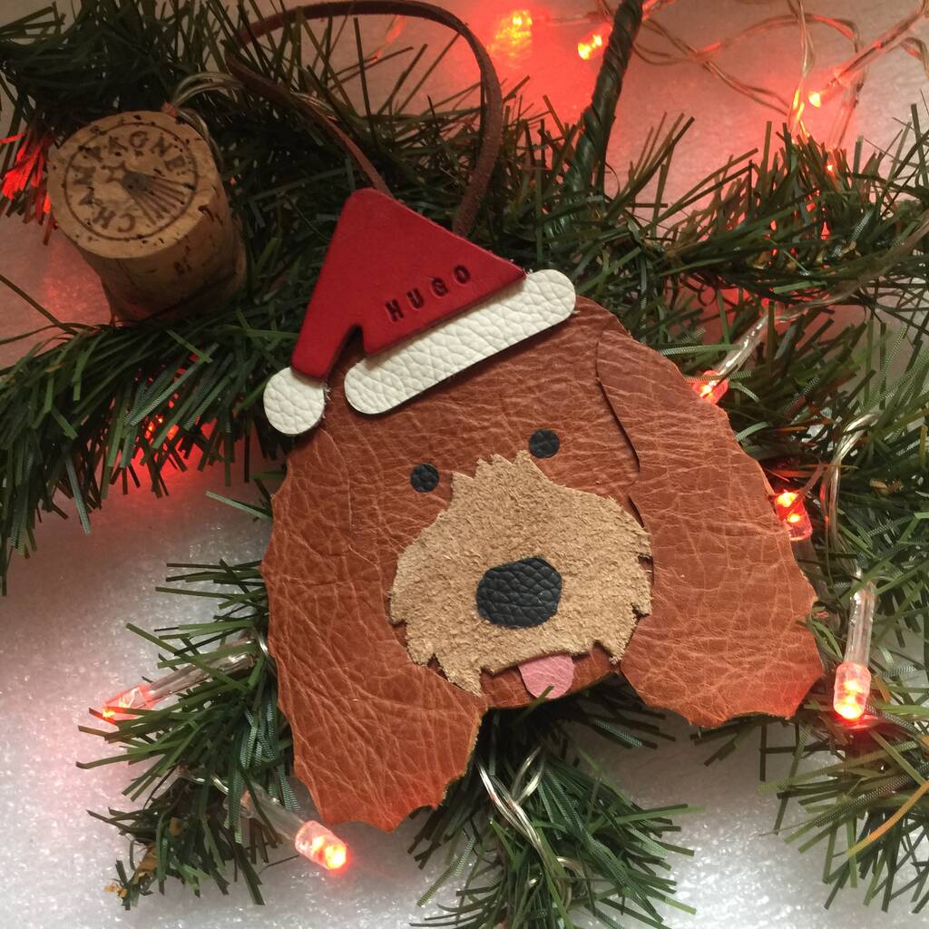 Goldendoodle Christmas Decoration Personalised Gift By The Dogs Collars