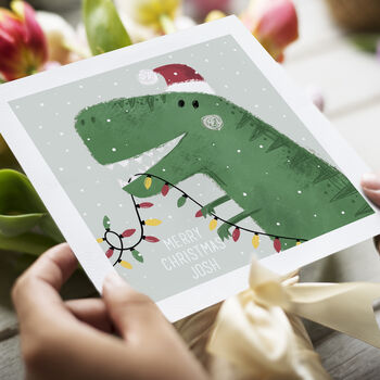 Tree Rex Christmas Card, 9 of 9