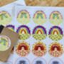 Personalised Seasonal Rainbow Stickers, thumbnail 4 of 8