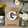 Personalised Grandpa Birthday Card G Wooden Keepsake, thumbnail 1 of 2