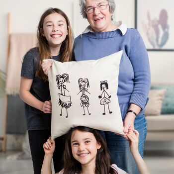 Personalised 'We Love You Grandma' Cushion, 2 of 2