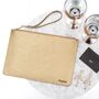 Personalised Leather Pouch Clutch Bag, thumbnail 2 of 12