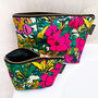 Cosmetic And Makeup Bag Gift Set Tropical Floral, thumbnail 1 of 12