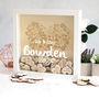 Personalised Wedding Guest Book Box Frame With Hearts, thumbnail 1 of 4
