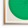 Cycling Poster, Vintage Bicycle Wheel Illustration Art, thumbnail 9 of 12