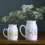 Personalised Birth Flower Font Ceramic Vase, thumbnail 1 of 3