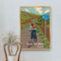 Sea To Sea C2 C Coast To Coast Cycling Travel Poster, thumbnail 5 of 8