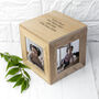 Personalised Oak Photo Cube Keepsake Box, thumbnail 7 of 12