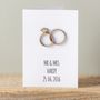 Personalised Intertwined Wedding Ring Card, thumbnail 2 of 5