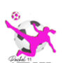 Personalised Girls Football Poster, thumbnail 4 of 5