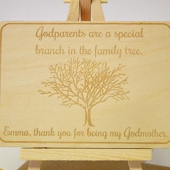 Personalised Godparents Thank You Card, 4 of 11