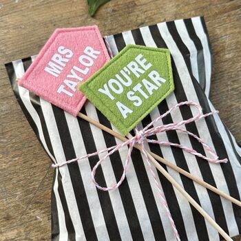 Personalised Mini Flag Custom Colour Decoration, 4 of 11