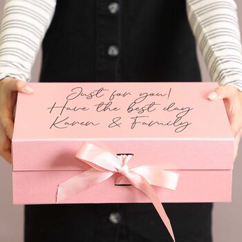 Personalised Luxury A4 Blush Pink Gift Box, 3 of 8