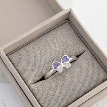 Memorial Ashes Butterfly Ring, 3 of 7