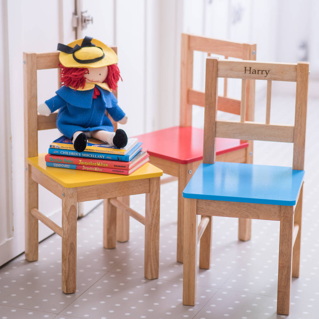 Personalised Child's Wooden Chair By The Letteroom