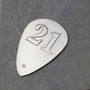 Sterling Silver Personalised Birthday Plectrum, thumbnail 3 of 6