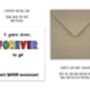 Wood Five Year Anniversary Card, thumbnail 5 of 7