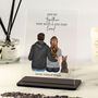 Personalised Couple And Pet Acrylic Plaque, thumbnail 1 of 11