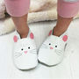 Leather Mouse Children's Slippers, thumbnail 1 of 8