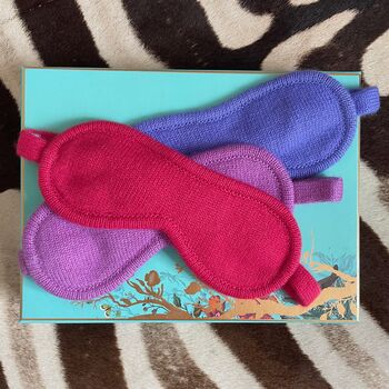 Cashmere Neck Cushion And Eye Mask Travel Set, 3 of 4