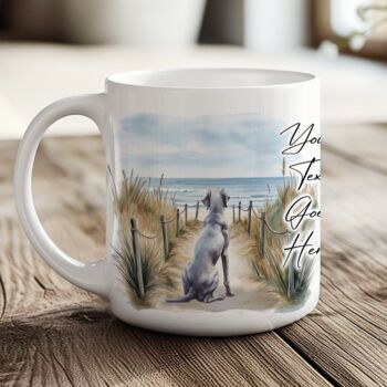 Personalised Weimaraner Dog Beach Walk Collection, 6 of 8