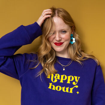 Personalised 'Happy Hour' Sweatshirt, 12 of 12