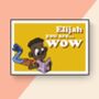 You Are Wow! Customisable Boy Reading Poster, thumbnail 5 of 5