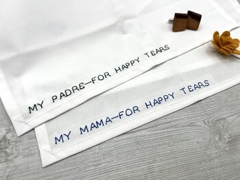 Personalised Handkerchief Wedding Gift Handmade, 3 of 3