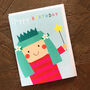 Mini Blue Birthday Girl Card, thumbnail 5 of 5