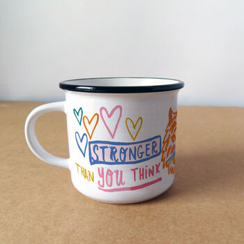 Personalised Tiger Mug 'Stronger Than You Think', 2 of 8